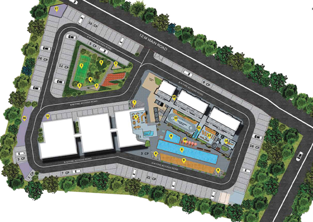 Master plan of 24K Manor